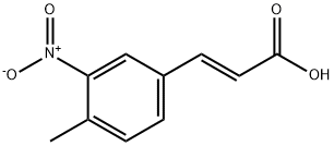 3-(4-methyl-3-nitrophenyl)acrylic acid Struktur