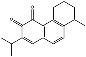 2-isopropyl-5,6,7,8-tetrahydro-8-methyl-3,4-phenanthrenedione Struktur