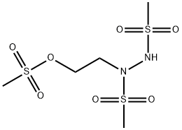 1,2-BIS(METHYLSULFONYL)-1-{2-[(METHYLSULFONYL)OXY]ETHYL}HYDRAZINE Struktur