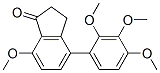 2,3-Dihydroindenone, 7-methoxy-4-[2,3,4-trimethoxyphenyl]- Struktur