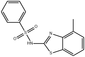 Benzenesulfonamide,N-(4-methyl-2-benzothiazolyl)- Struktur