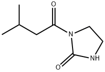 2-Imidazolidinone,  1-(3-methyl-1-oxobutyl)- Struktur