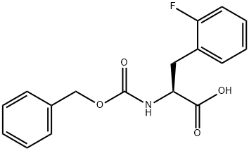 CBZ-L-2-FLUOROPHENYLALANINE Struktur