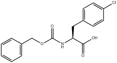 N-Benzyloxycarbonyl-3-(4-chlorophenyl)-L-alanine Struktur