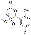 Phosphonic acid, (acetyloxy)(5-chloro-2-hydroxyphenyl)methyl-, dimethyl ester Struktur