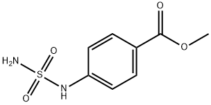 Benzoic acid, 4-[(aminosulfonyl)amino]-, methyl ester (9CI) Struktur