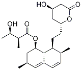 [1S-[1α(2R*,3R*),3α,7β,8β(2S*,4S*),8aβ]]-3-Hydroxy-2-Methylbutanoic Acid 1,2,3,7,8,8a-hexahydro-3,7-diMethyl-8-[2-(tetrahydro-4-hydroxy-6-oxo-2H-pyran-
2-yl)ethyl]-1-naphthalenyl Ester Struktur