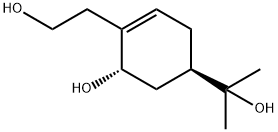 6-hydroxy-4-(1-hydroxy-1-methylethyl)-1-cyclohexene-1-ethanol Struktur