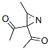 Ethanone, 1,1-(3-methyl-2H-azirin-2-ylidene)bis- (9CI) Struktur