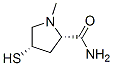 2-Pyrrolidinecarboxamide,4-mercapto-1-methyl-,(2S-cis)-(9CI) Struktur