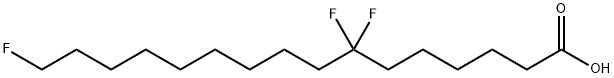 7,7,16-trifluorohexadecanoic acid Struktur