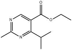 ETHYL-2-METHYL-4-ISOPROPYL-5-PYRIMIDINE CARBOXYLATE Struktur