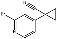 1-(2-BROMOPYRIDIN-4-YL)CYCLOPROPANECARBONITRILE Struktur