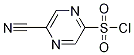 5-Cyano-pyrazine-2-sulfonyl chloride Struktur