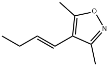 Isoxazole, 4-(1-butenyl)-3,5-dimethyl-, (E)- (9CI) Struktur