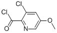 2-Pyridinecarbonyl chloride, 3-chloro-5-methoxy- (9CI) Struktur