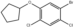 1-Bromo-2,4-dichloro-5-(cyclopentyloxy)benzene Struktur