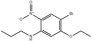 4-Bromo-5-ethoxy-2-nitro-N-propylaniline Struktur