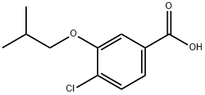 4-Chloro-3-(2-methylpropoxy)benzoic acid Struktur