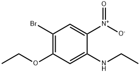 4-Bromo-5-ethoxy-N-ethyl-2-nitroaniline Struktur