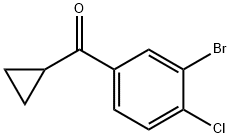 (3-Bromo-4-chlorophenyl)(cyclopropyl)methanone Struktur