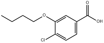 3-Butoxy-4-chlorobenzoic acid Struktur