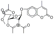 4-Methylumbelliferyl 2,3,4-Tri-O-acetyl-α-L-idopyranosiduronic Acid, Methyl Ester Struktur