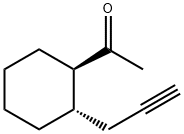 Ethanone, 1-[2-(2-propynyl)cyclohexyl]-, trans- (9CI) Struktur