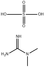 1,1-Dimethylguanidine Sulfate Struktur