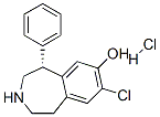 8-Chloro-2,3,4,5-tetrahydro-5-phenyl-1H-3-benzazepin-7-ol, hydrochloride, (R) Struktur