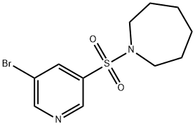 1-(5-broMopyridin-3-ylsulfonyl)azepane Struktur