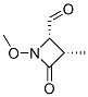 2-Azetidinecarboxaldehyde, 1-methoxy-3-methyl-4-oxo-, (2S-cis)- (9CI) Struktur