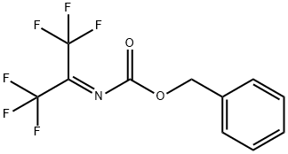 BENZYL (2,2,2-TRIFLUORO-1-TRIFLUOROMETHYL-ETHYLIDENE)-CARBAMATE Struktur