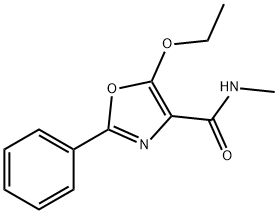 5-ETHOXY-N-METHYL-2-PHENYLOXAZOLE-4-CARBOXAMIDE Struktur