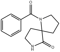 1,7-DIAZASPRIO[4.4]NONAN-6-ONE, 1-BENZOYL Struktur