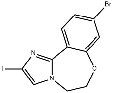 IMidazo[1,2-d][1,4]benzoxazepine,9-broMo-5,6-dihydro-2-iodo- Structure