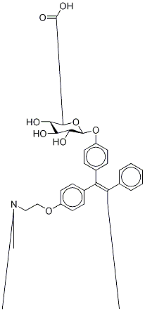 4-hydroxytamoxifen beta-glucuronide Struktur