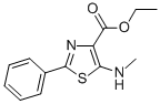 ETHYL 5-(METHYLAMINO)-2-PHENYLTHIAZOLE-4-CARBOXYLATE Struktur