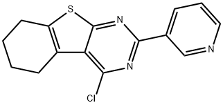 4-CHLORO-2-PYRIDIN-3-YL-5,6,7,8-TETRAHYDRO[1]BENZOTHIENO[2,3-D]PYRIMIDINE Struktur