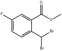 Methyl 2-(dibromomethyl)-5-fluorobenzoate Struktur