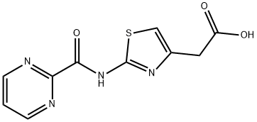 {2-[(PyriMidin-2-ylcarbonyl)aMino]-1,3-thiazol-4-yl}acetic acid Struktur