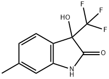 3-HYDROXY-2-OXO-3-TRIFLUOROMETHYL-6-METHYLINDOLINE Struktur