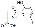 Alanine,  N-(5-fluoro-2-hydroxybenzoyl)-2-methyl- Struktur