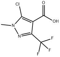 5-CHLORO-1-METHYL-3-(TRIFLUOROMETHYL)-1H-PYRAZOLE-4-CARBOXYLIC ACID Struktur