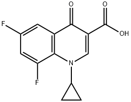 3-Quinolinecarboxylic acid, 1-cyclopropyl-6,8-difluoro-1,4-dihydro-4-oxo- Struktur