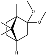 Bicyclo2.2.1heptane, 2,2-dimethoxy-1,7,7-trimethyl-, (1S,4S)- Struktur