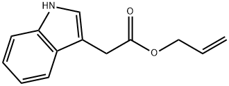 allyl 1H-indole-3-acetate Struktur