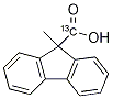 [13C]-9-Methylfluorene-9-carboxylic acid Struktur