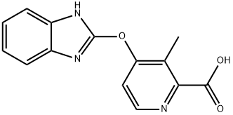 4-[(1H-Benzimidazol-2-yl)oxy]-3-methyl-2-pyridinecarboxylic Acid Discontinued See:  B203960 Struktur