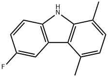 3-fluoro-5,8-dimethyl-9H-carbazole Struktur